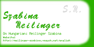 szabina meilinger business card